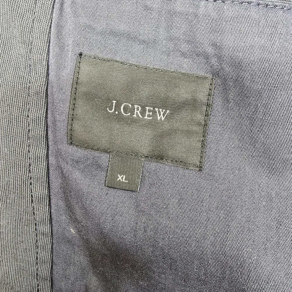J. Crew Cotton Sport Coat Mens‎ XL Grey Stripe Ludlow Blazer